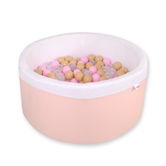 Μπαλοπισίνα minky  with balls - powder pink