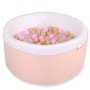 Μπαλοπισίνα minky  with balls - powder pink