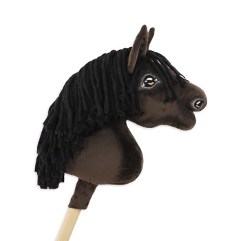 Άλογο Ιππασίας με Στικ - Hobby Horse Premium - dark bay horse A4