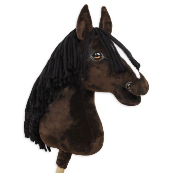 Άλογο Ιππασίας με Στικ - Hobby Horse Premium - dark bay horse A3