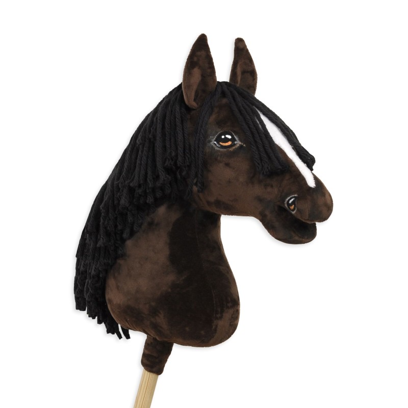 Άλογο Ιππασίας με Στικ - Hobby Horse Premium - dark bay horse A3