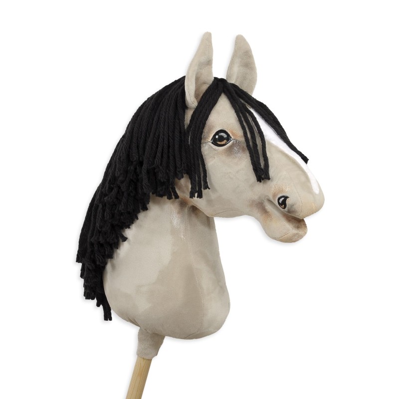 Άλογο Ιππασίας με Στικ - Hobby Horse Premium - light dun horse A3