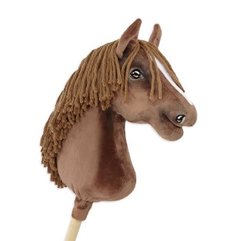 Άλογο Ιππασίας με Στικ - Hobby Horse Premium - dark chestnut horse big A3