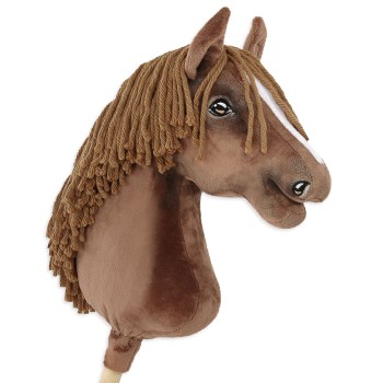 Άλογο Ιππασίας με Στικ - Hobby Horse Premium - dark chestnut horse big A3