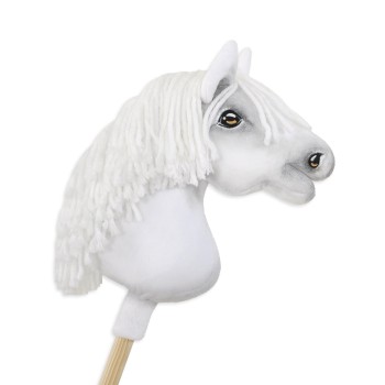 Άλογο Ιππασίας με Στικ - Hobby Horse Premium - white A4