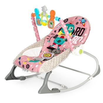 Ρηλάξ Μωρού 2-σε-1 με Δόνηση, Ήχους και Παιχνίδια - ECOTOYS