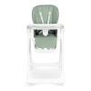 Highchair feeding chair height adjustable eco-leather straps double tray green ECOTOYS
