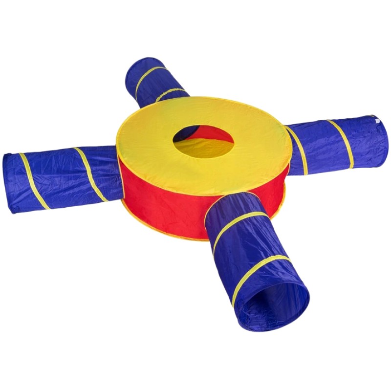 Πολυμορφική Παιδική Σκηνή 7σε1 Σπίτια + 4 Τούνελ