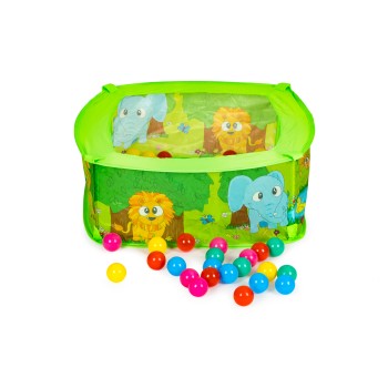 Dry pool with balls, playpen for children