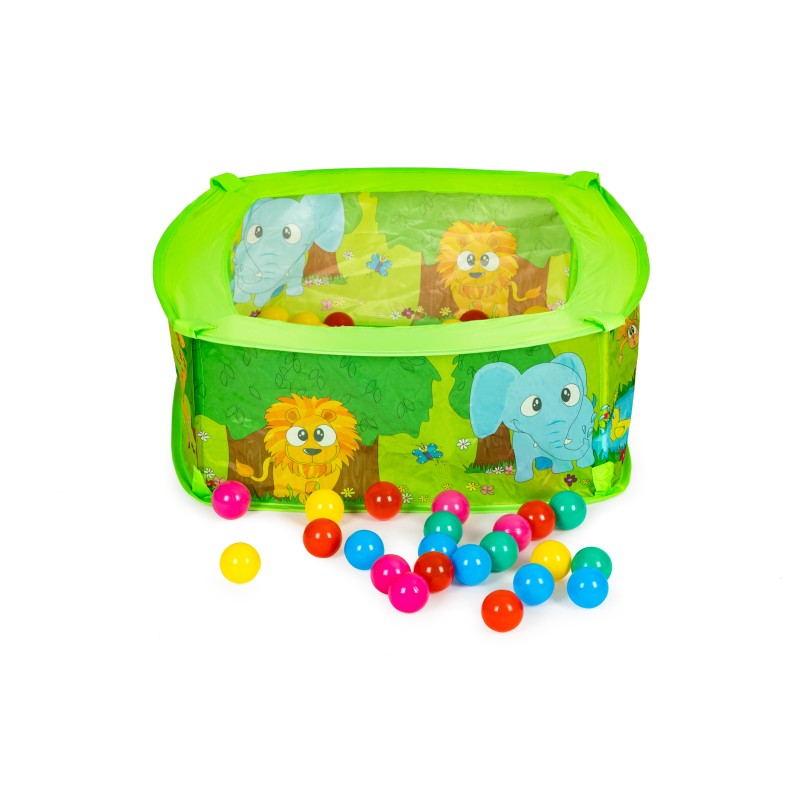 Dry pool with balls, playpen for children