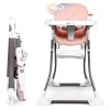 Reindeer foldable feeding chair pink ECOTOYS