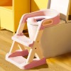 Potty toilet with stairs ladder for children yellow ECOTOYS