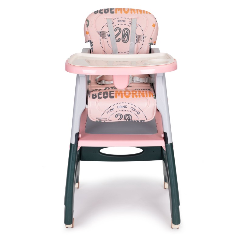 Καρεκλάκι Φαγητού 2-σε-1 - Μετατρεπόμενο σε Τραπεζάκι Παιχνιδιού - Pink