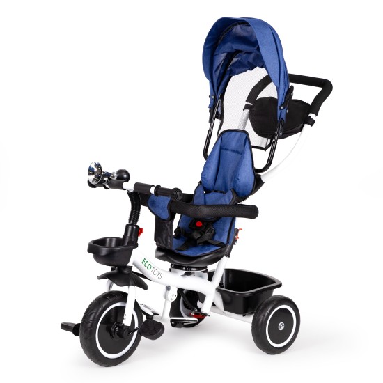 Tricycle with rotating seat 360 ECOTOYS blue Tricycle with rotating seat 360 ECOTOYS blue