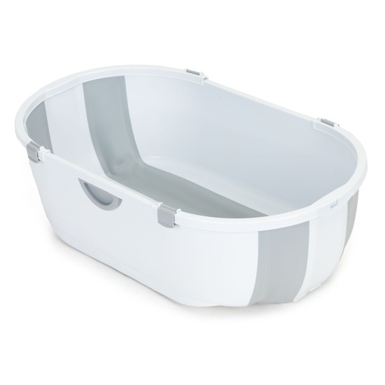 Childrens bathtub foldable with drain gray ECOTOYS