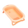 Childrens bathtub foldable with drain Ecotoys pink
