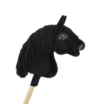 Άλογο Ιππασίας με Στικ - Hobby Horse Premium - black horse A4