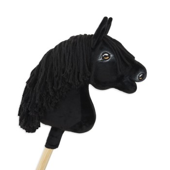 Άλογο Ιππασίας με Στικ - Hobby Horse Premium - black horse A4