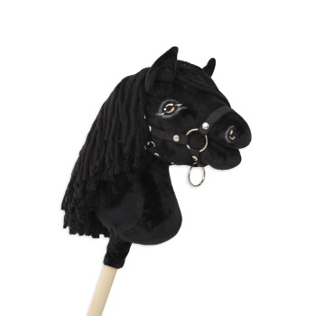 Άλογο Ιππασίας με Στικ - Hobby Horse Premium - black horse A4