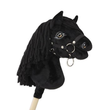 Άλογο Ιππασίας με Στικ - Hobby Horse Premium - black horse A4