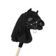Άλογο Ιππασίας με Στικ - Hobby Horse Premium - black horse A4