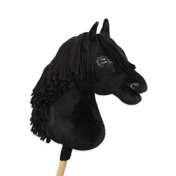 Άλογο Ιππασίας με Στικ - Hobby Horse Premium - black horse A3