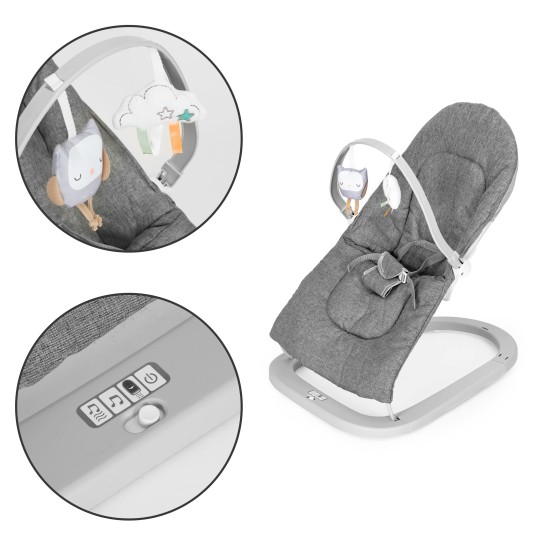 Bouncer, rocker with vibrations and sounds, ECOTOYS