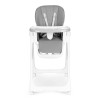 Highchair feeding chair height adjustable eco-leather straps double tray dark gray ECOTOYS