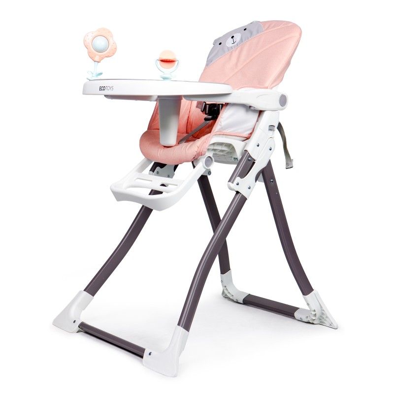 Reindeer foldable feeding chair pink ECOTOYS