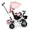 Rotating tricycle 360° Pink Delux with canopy