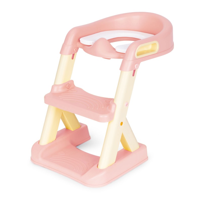 Potty toilet with stairs ladder for children yellow ECOTOYS