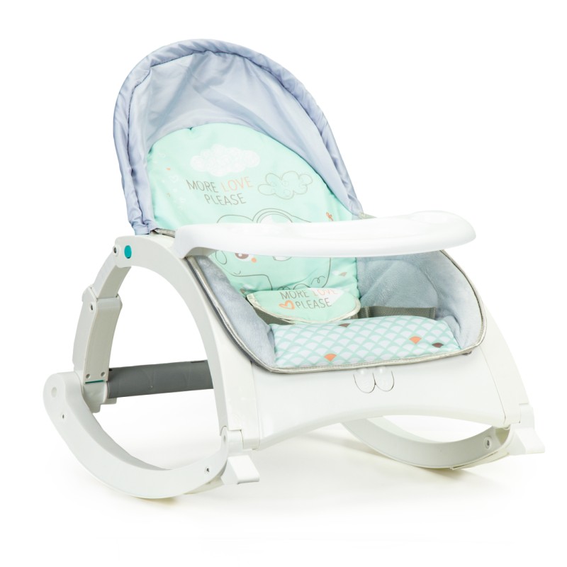 3-in-1 rocking chair + tray, vibrations - Elephant Ecotoys