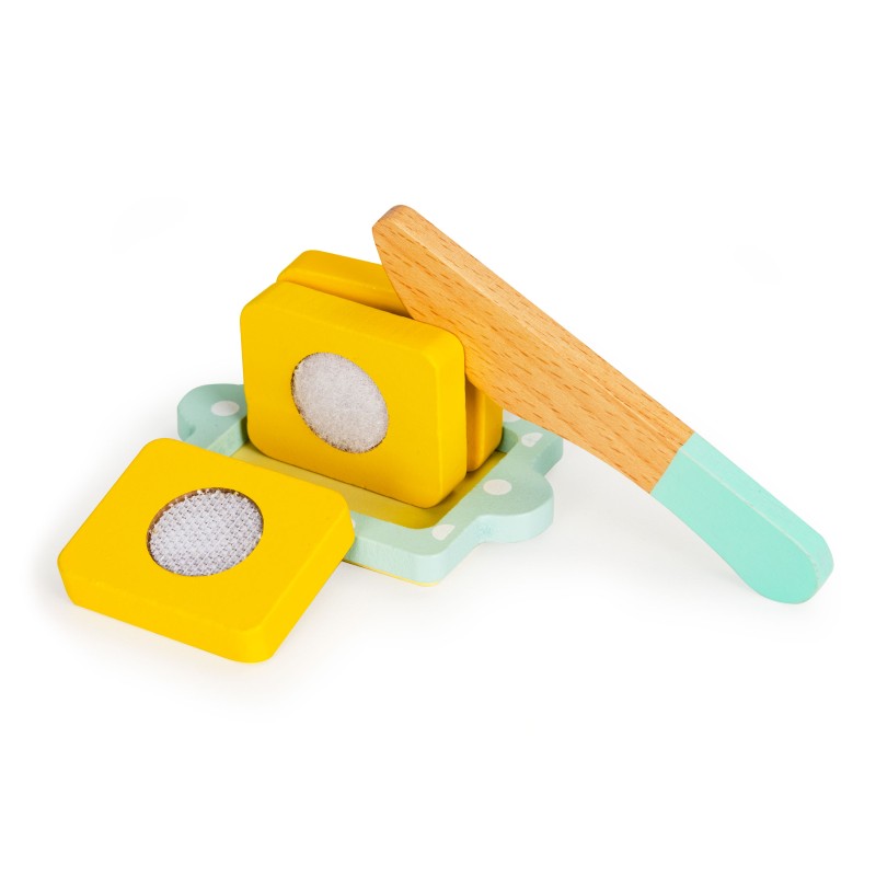 Wooden toaster with accessories 11 elements