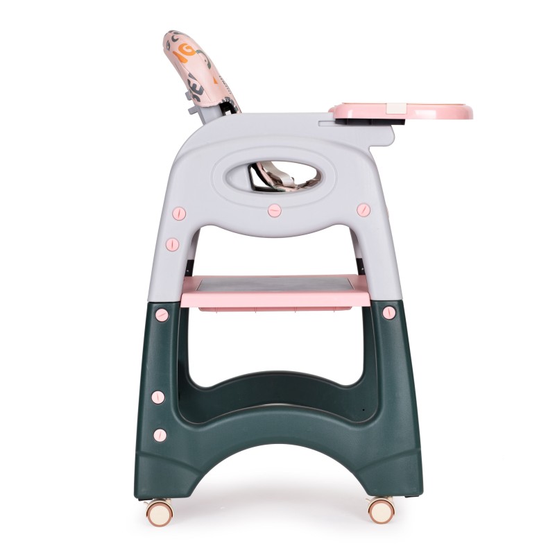 Καρεκλάκι Φαγητού 2-σε-1 - Μετατρεπόμενο σε Τραπεζάκι Παιχνιδιού - Pink