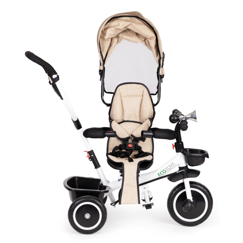 Tricycle with rotating seat 360 ECOTOYS beige
