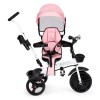 Tricycle stroller 360* swivel seat Pink