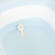 Childrens bathtub, foldable tourist bathtub with drain, gray Childrens bathtub, foldable tourist bathtub with drain, gray