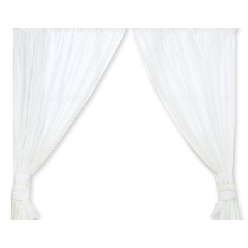 Curtains for baby room- Little Prince/Princess white