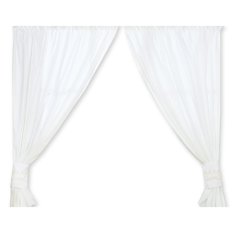 Curtains for baby room- Little Prince/Princess white