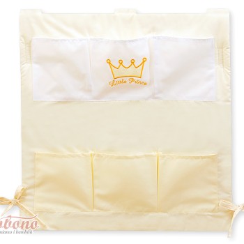 Cot tidy- Little Prince/Princess cream