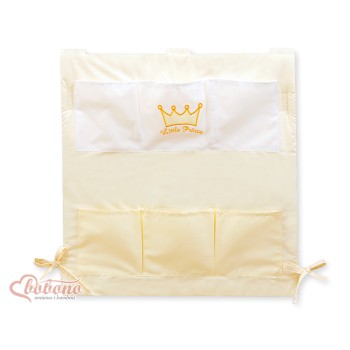 Cot tidy- Little Prince/Princess cream