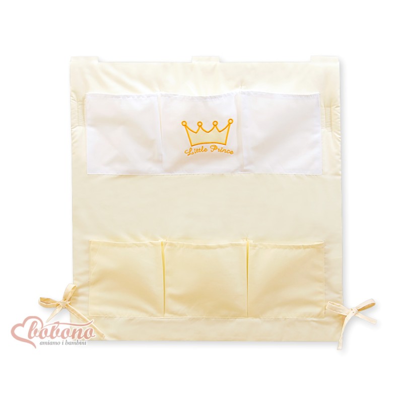 Cot tidy- Little Prince/Princess cream