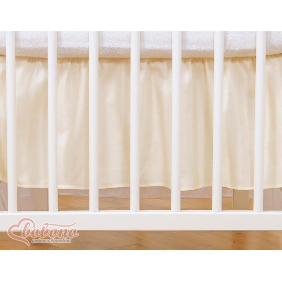 Dust Ruffle-Masking flounce 120x60cm- Little Prince/Princess cream