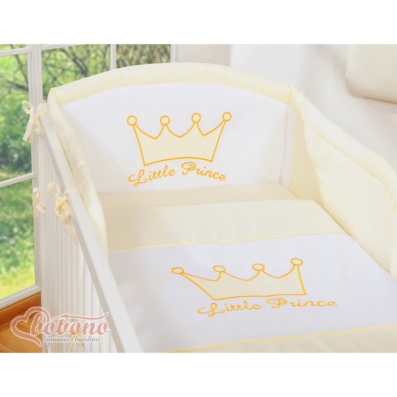 Universal bumper- Little Prince/Princess cream