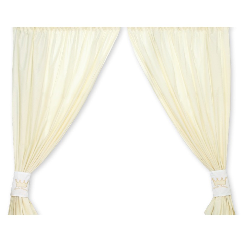 Curtains for baby room- Little Prince/Princess cream