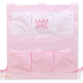 Cot tidy- Little Prince/Princess pink
