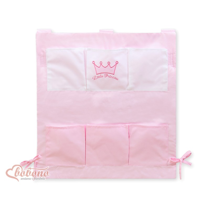 Cot tidy- Little Prince/Princess pink