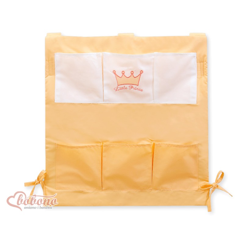 Cot tidy- Little Prince/Princess peach