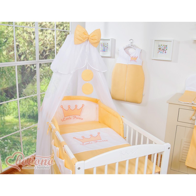 Σετ Προίκας 5 Τεμαχίων Με Κουνουπιέρα - Little Prince/Princess peach