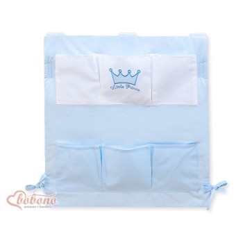 Cot tidy- Little Prince/Princess blue